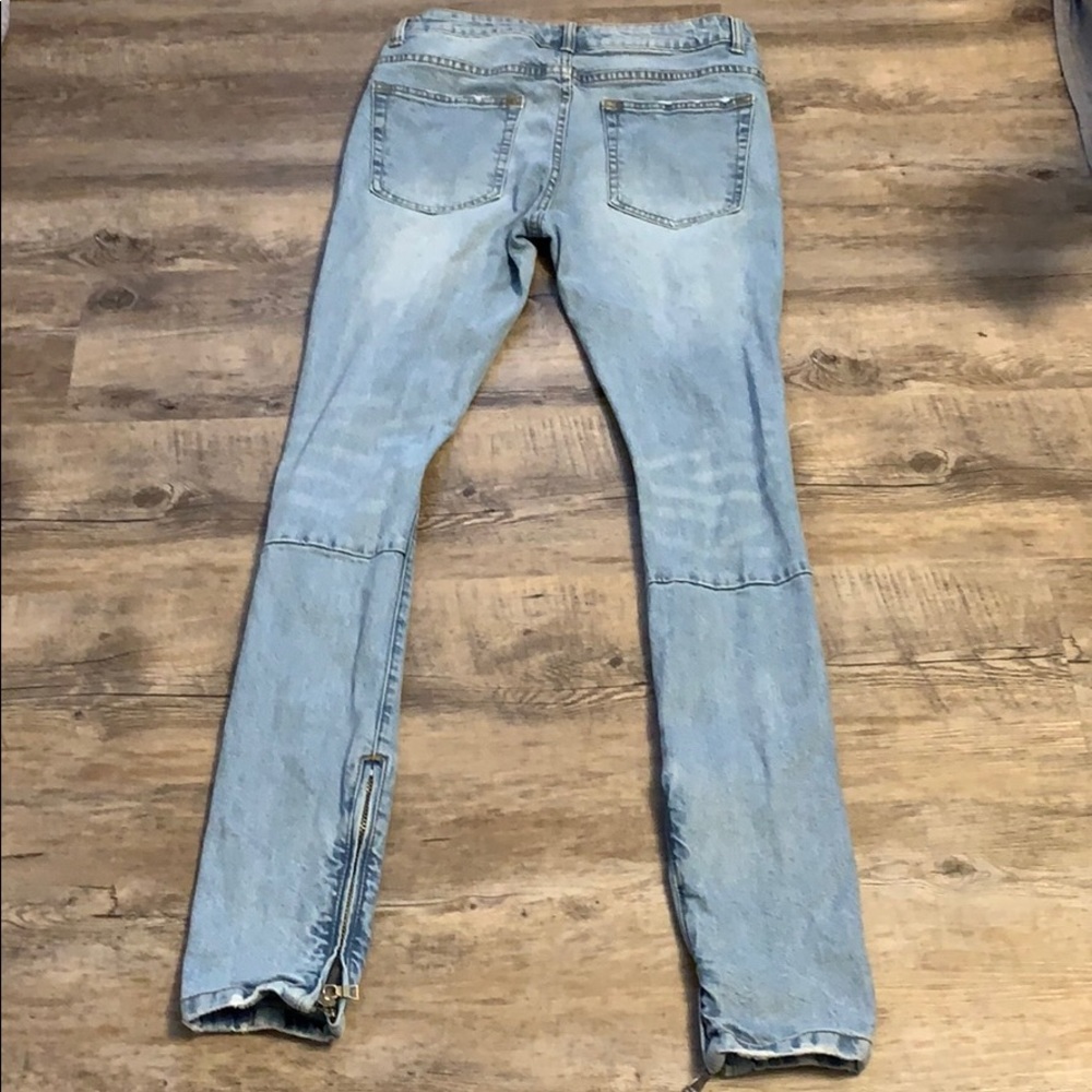 Skinny Destroyed Men’s Jeans - Picture 2 of 5